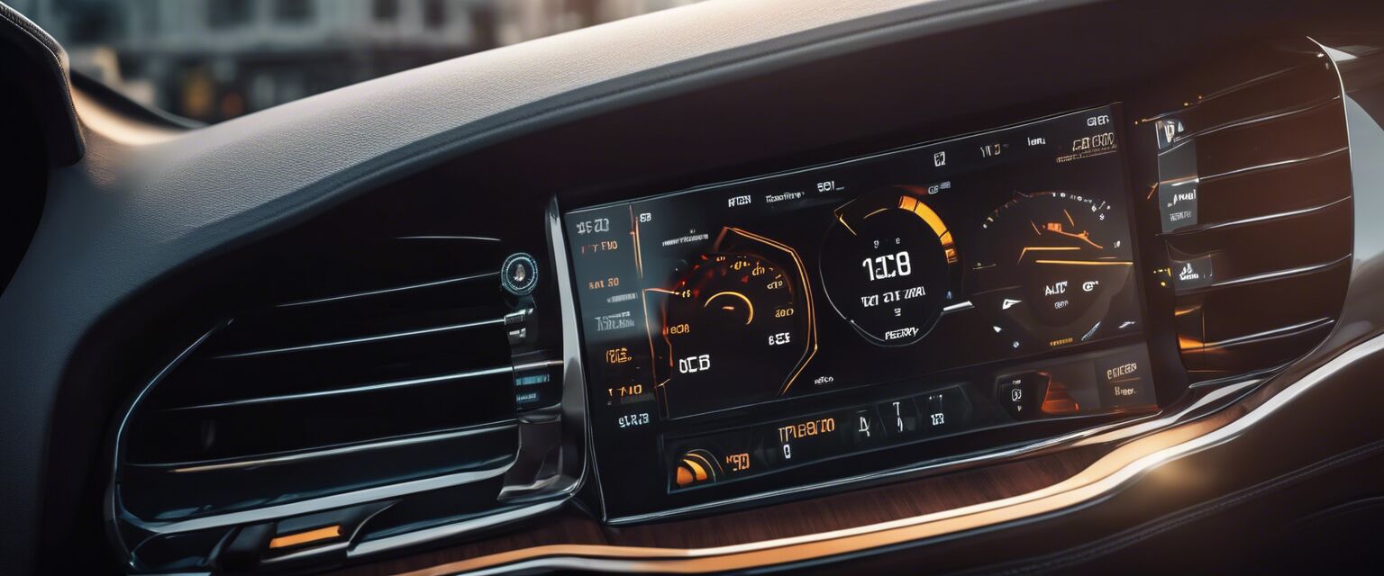 Luxury car dashboard